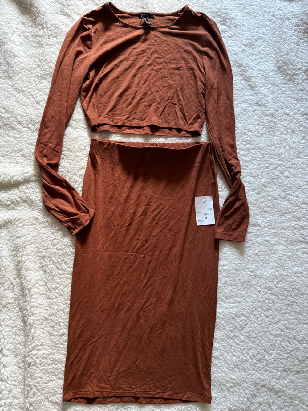 Cropped Top Skirt Suit medium